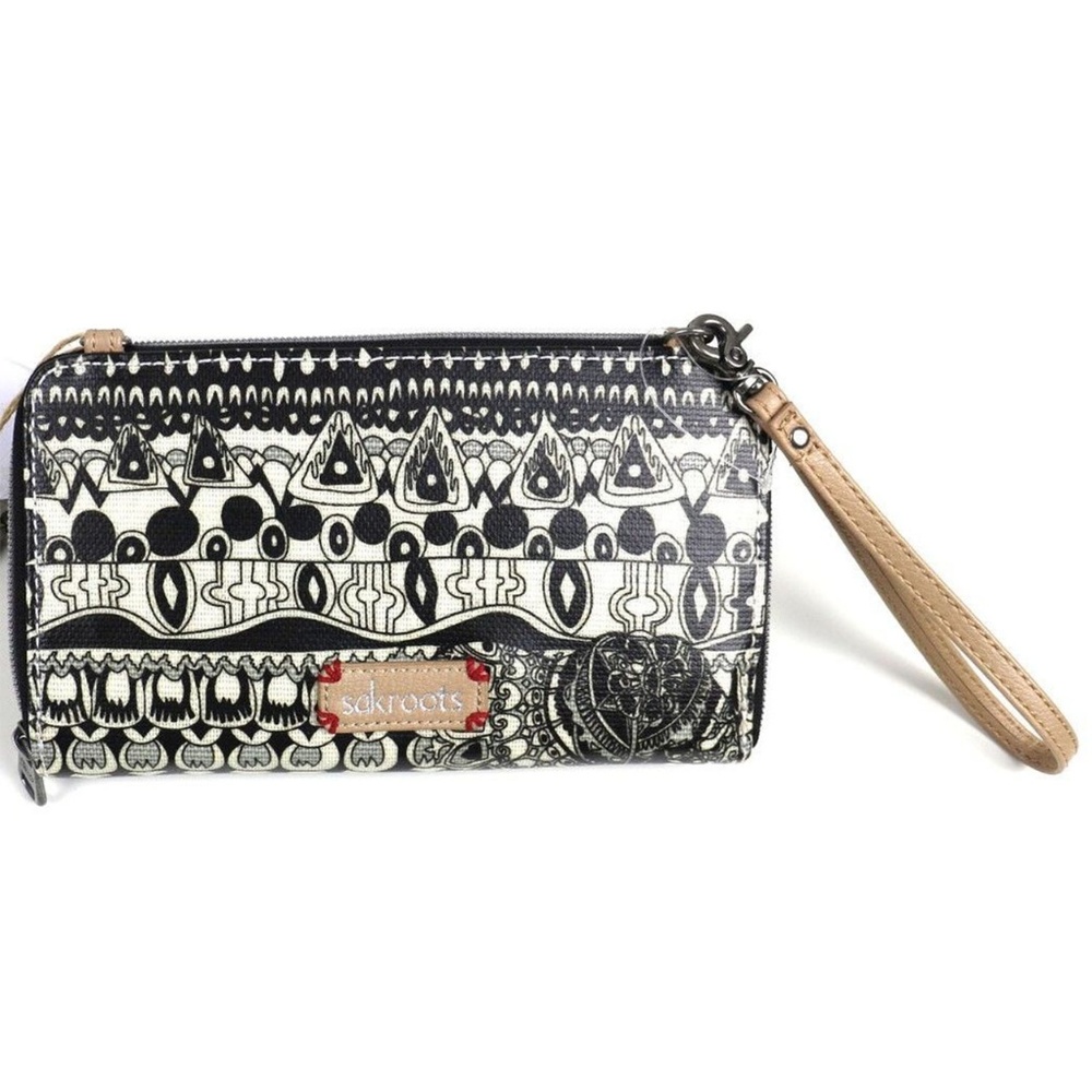 Sakroots Smart phone Crossbody Wristlet Large